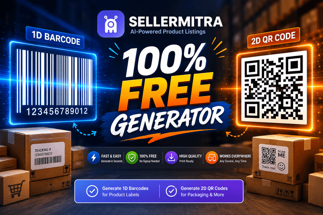 How to Generate Barcodes & QR Codes for Free – SellerMitra's New Tool for Online Sellers